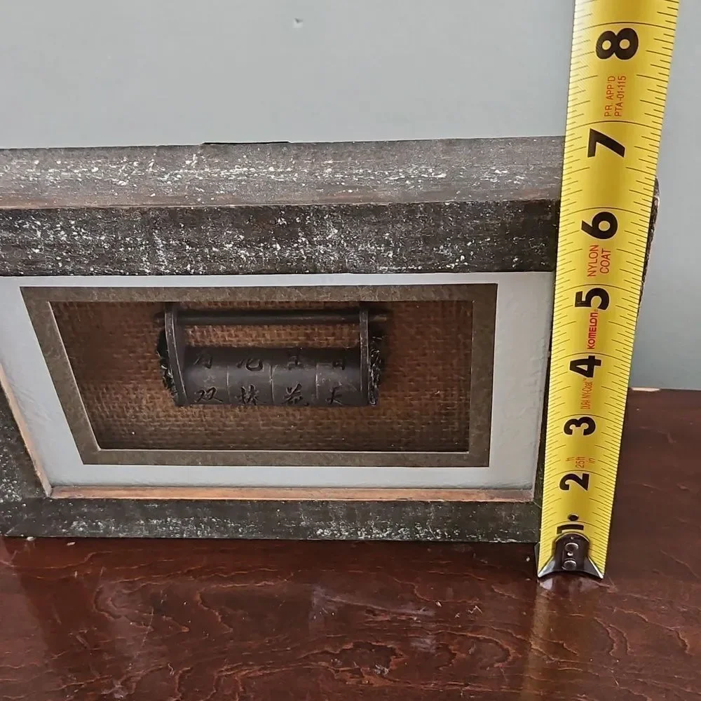 Vintage Pier1 Oriental Finger Trap/Lock In Shadow Box